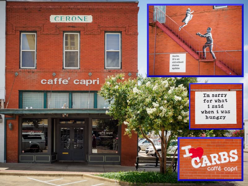 Caffé Capri in Downtown Bryan, Texas