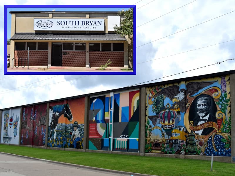 West 31st Street Mural Project in Downtown Bryan, Texas